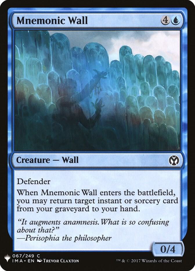 Mnemonic Wall 67 (The List Reprints)  | Good Games Adelaide SA