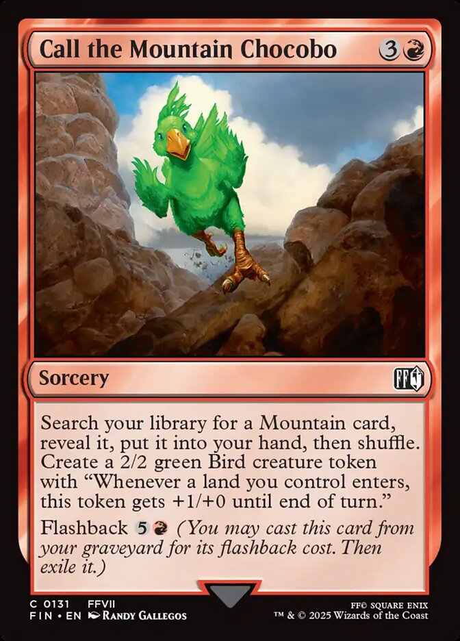 Call the Mountain Chocobo 131 (FINAL FANTASY)  - Foil | Good Games Adelaide SA