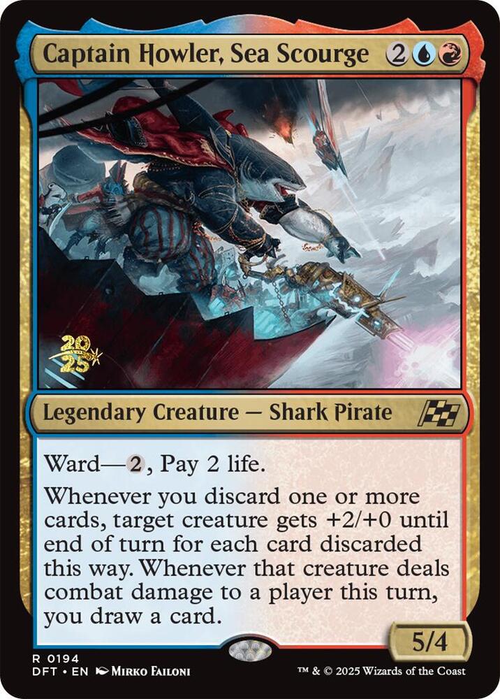 Captain Howler Sea Scourge 194 (Prerelease Cards)  - Foil | Good Games Adelaide SA