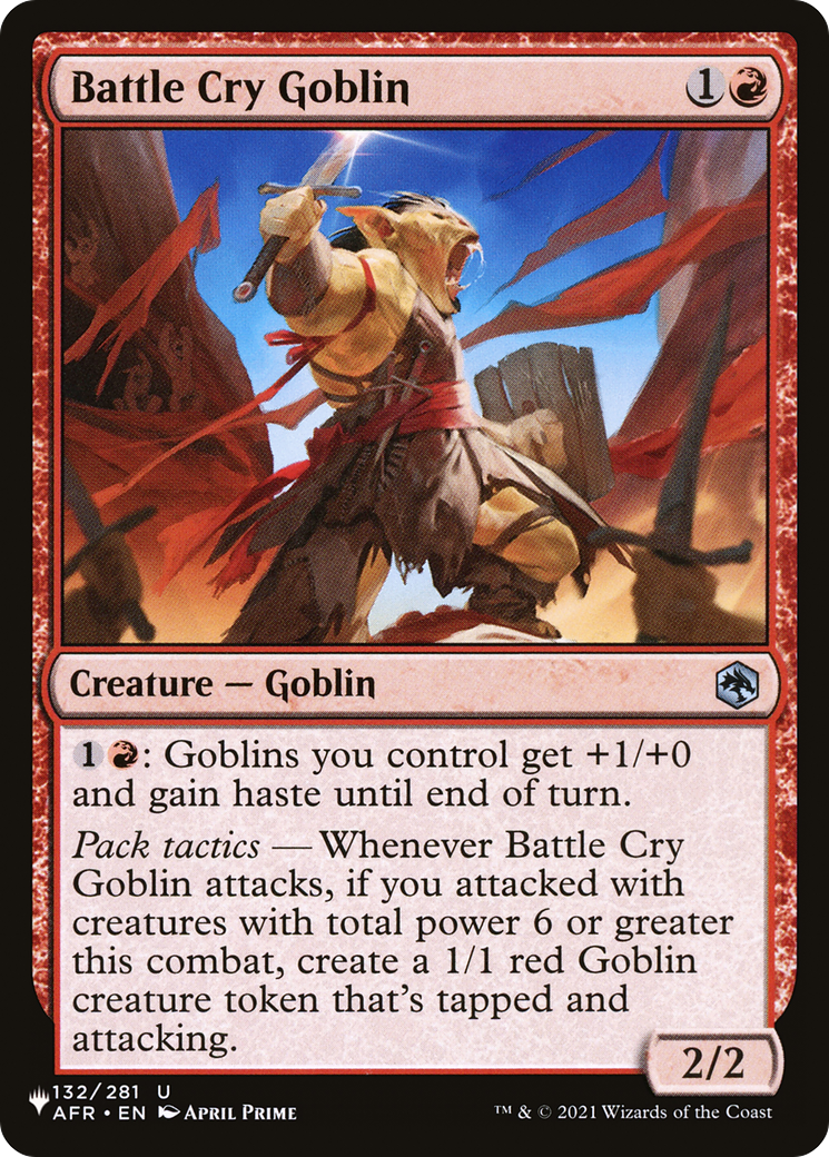 Battle Cry Goblin [The List Reprints] | Good Games Adelaide SA