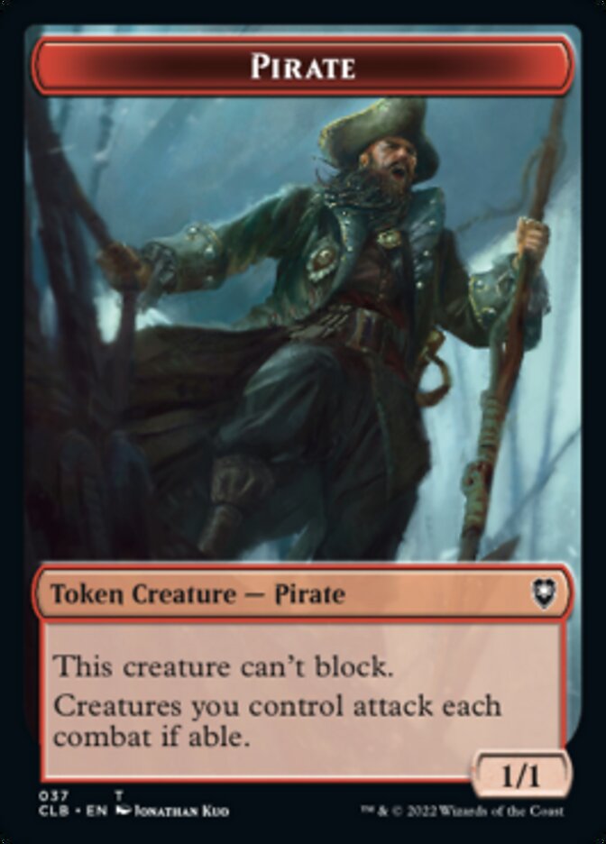 Pirate // Goblin Double-sided Token [Commander Legends: Battle for Baldur's Gate Tokens] | Good Games Adelaide SA