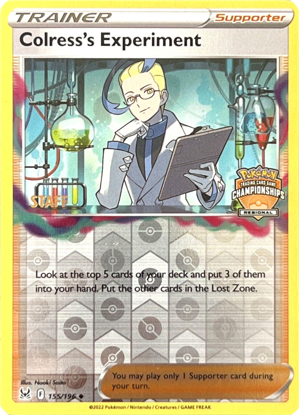 Colress's Experiment (Regional Championships) (Staff) [Sword & Shield: Lost Origin] | Good Games Adelaide SA