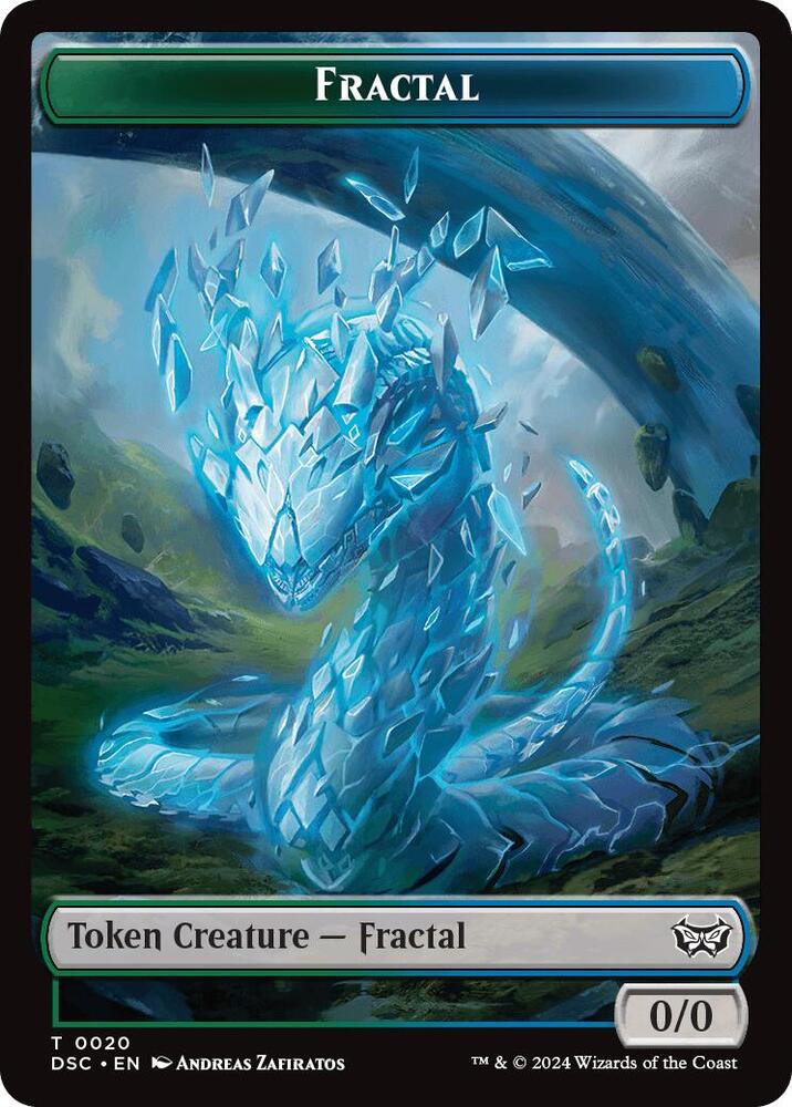 Fractal Scarecrow Double Sided Token 20 // 23 (Commander: Duskmourn: House of Horror)  | Good Games Adelaide SA