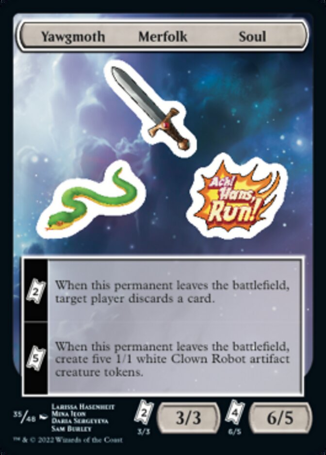 Yawgmoth Merfolk Soul [Unfinity Stickers] | Good Games Adelaide SA