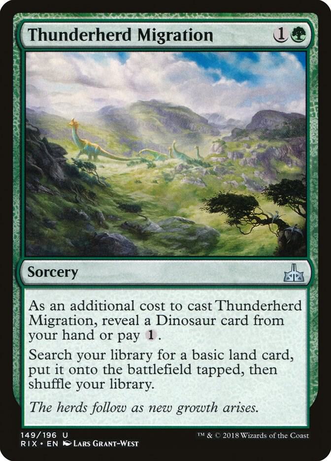 Thunderherd Migration 149 (Rivals of Ixalan)  - Foil | Good Games Adelaide SA