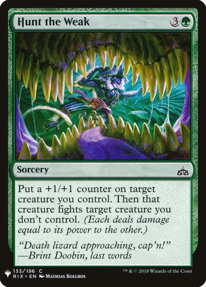 Hunt the Weak 133 (The List Reprints)  | Good Games Adelaide SA