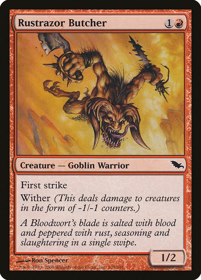 Rustrazor Butcher 105 (Shadowmoor)  - Foil | Good Games Adelaide SA
