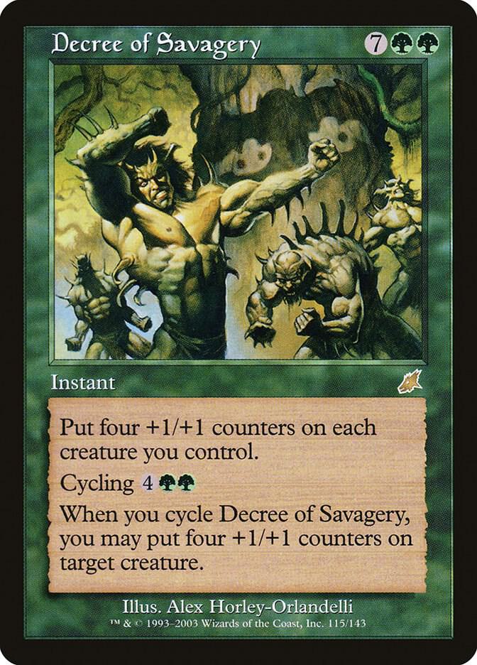 Decree of Savagery 115 (Scourge)  - Foil | Good Games Adelaide SA