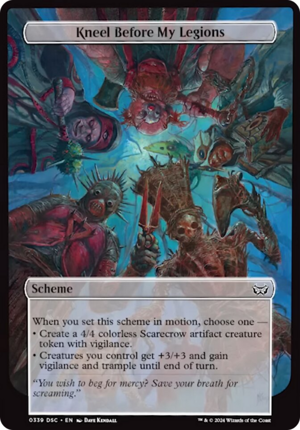 Kneel Before My Legions (Full Art) [Duskmourn: House of Horror Commander] | Good Games Adelaide SA