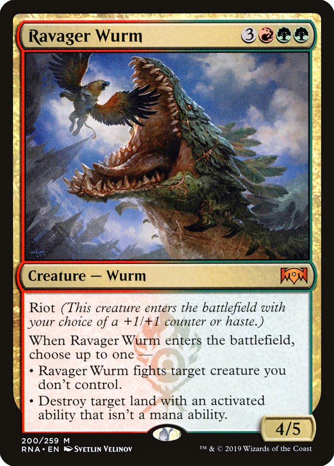 Ravager Wurm [Ravnica Allegiance] | Good Games Adelaide SA