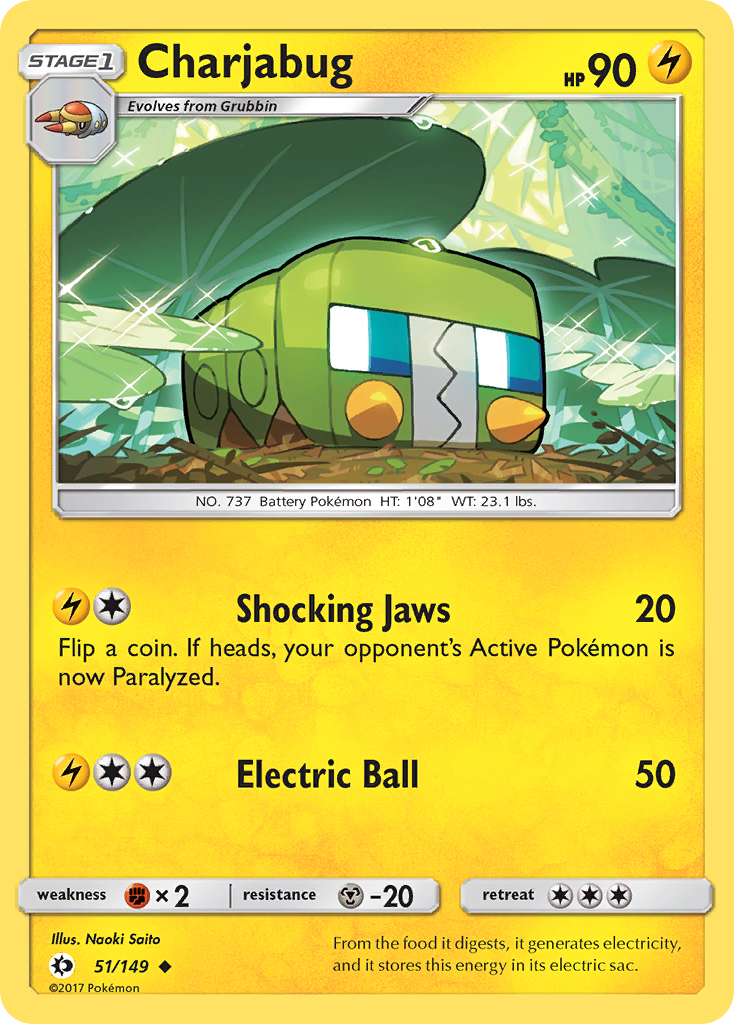 Charjabug (51/149) [Sun & Moon: Base Set] | Good Games Adelaide SA
