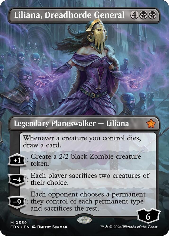 Liliana, Dreadhorde General 359 (Foundations)  - Foil | Good Games Adelaide SA
