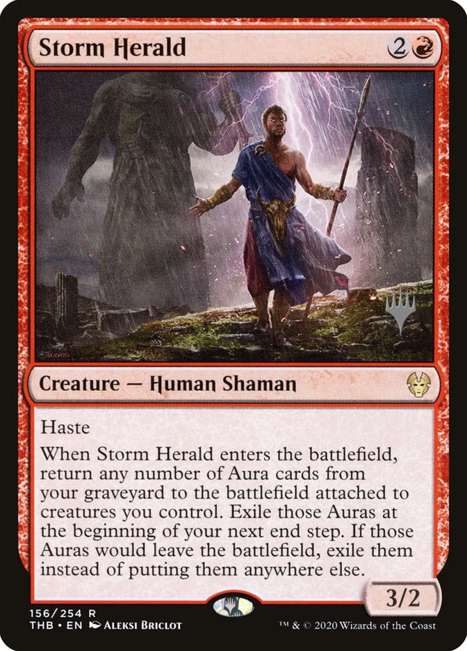 Storm Herald (Promo Pack) [Theros Beyond Death Promos] | Good Games Adelaide SA