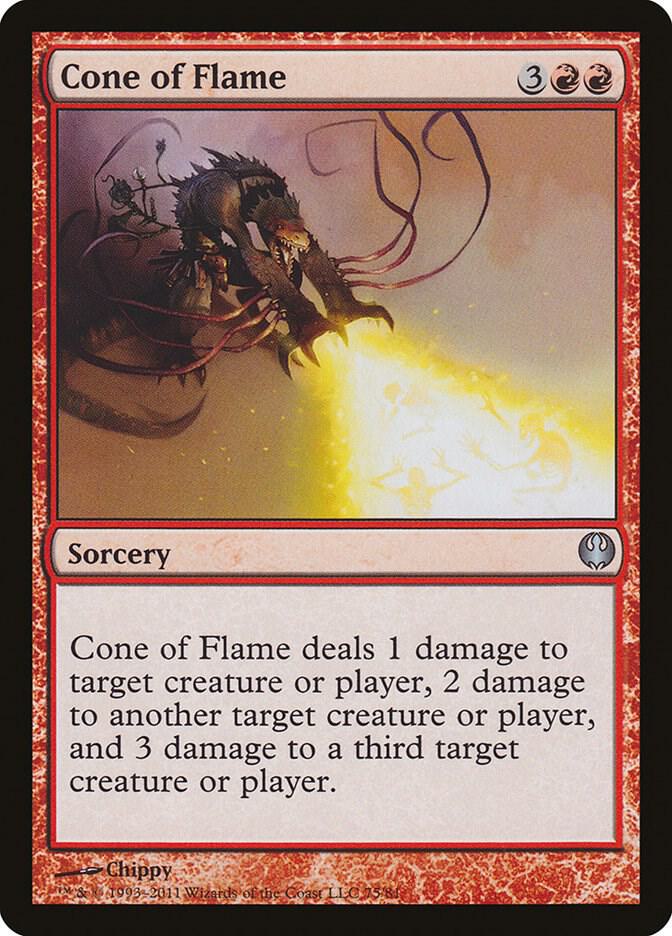 Cone of Flame 75 (Duel Decks: Knights vs. Dragons)  | Good Games Adelaide SA