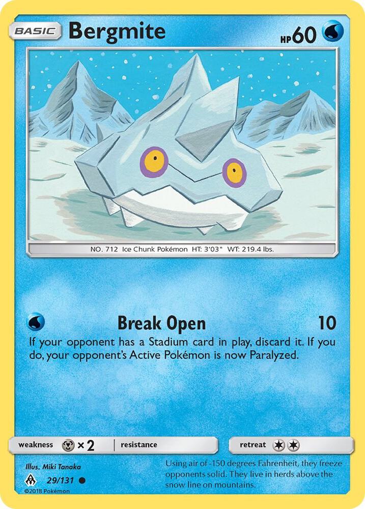 Bergmite 29/131 (SM - Forbidden Light)  | Good Games Adelaide SA