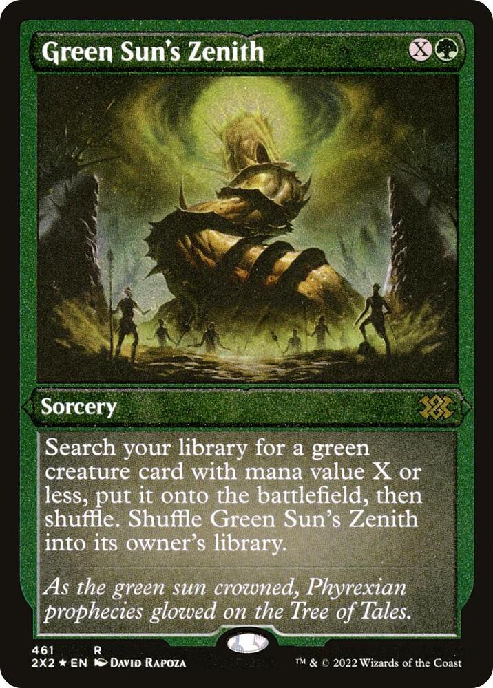 Green Suns Zenith Foil Etched 461 (Double Masters 2022)  - Foil | Good Games Adelaide SA