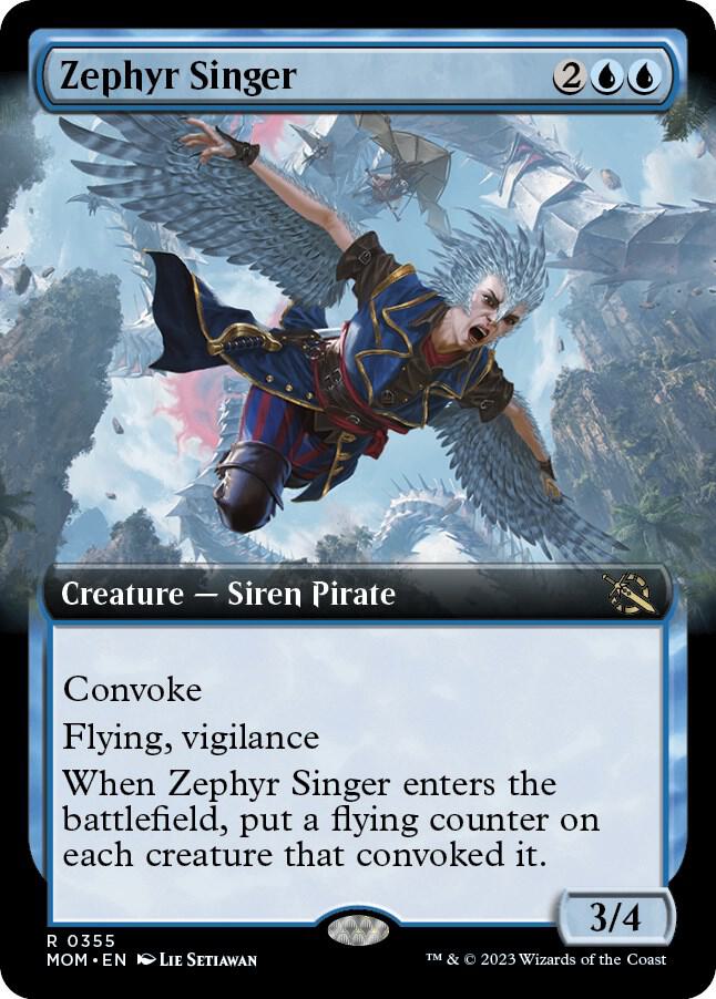 Zephyr Singer 355 (March of the Machine)  - Extended Art Foil | Good Games Adelaide SA