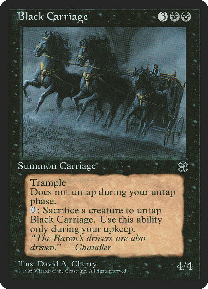 Black Carriage  (Homelands)  | Good Games Adelaide SA