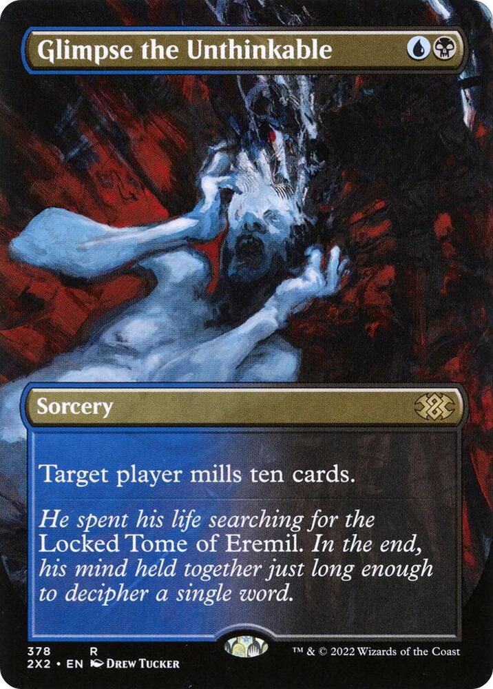 Glimpse the Unthinkable Borderless 378 (Double Masters 2022)  - Foil | Good Games Adelaide SA