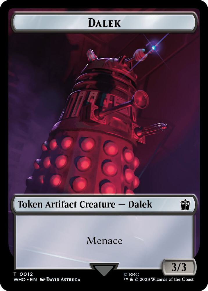 Dalek Treasure 0031 Double Sided Token 12 // 31 (Universes Beyond: Doctor Who)  | Good Games Adelaide SA