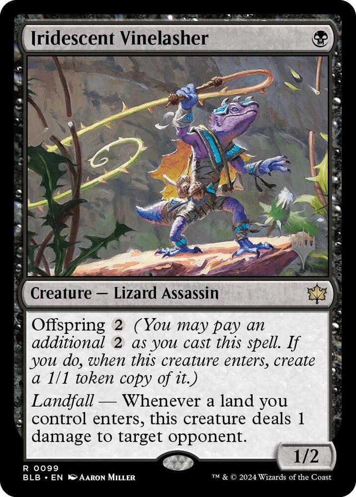 Iridescent Vinelasher 99 (Promo Pack: Bloomburrow)  - Foil | Good Games Adelaide SA