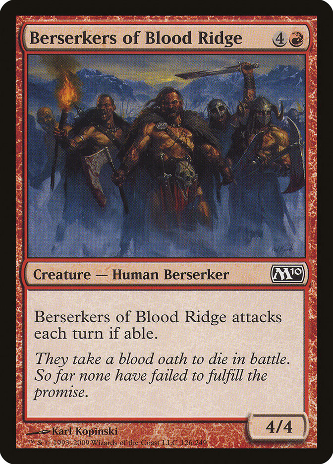 Berserkers of Blood Ridge [Magic 2010] | Good Games Adelaide SA