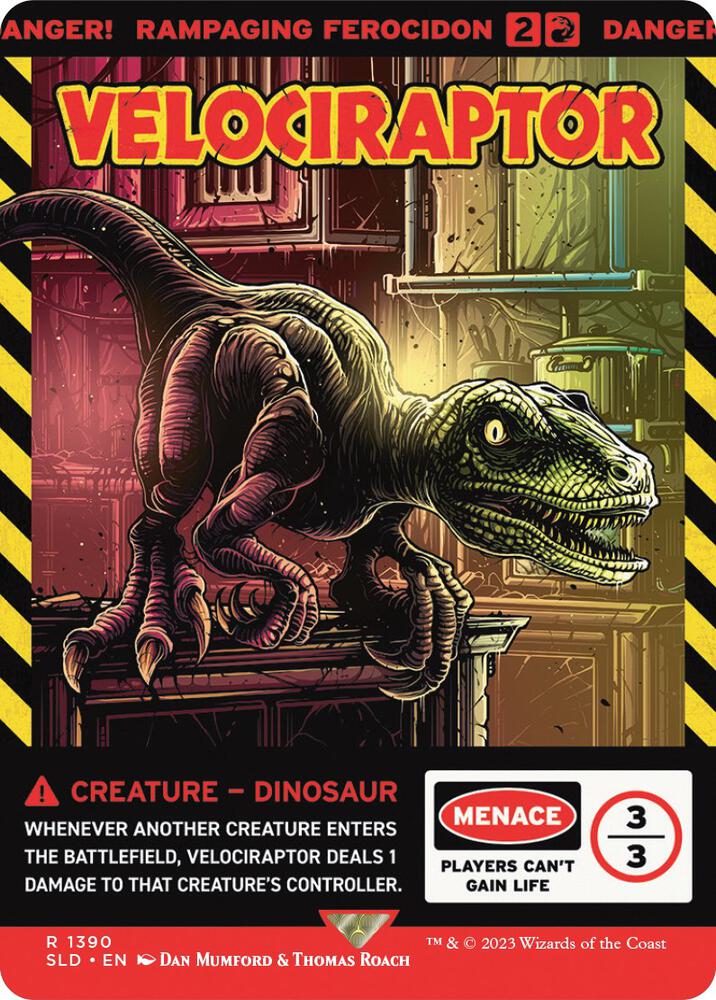 Velociraptor Rampaging Ferocidon 1390 (Secret Lair Drop Series)  | Good Games Adelaide SA