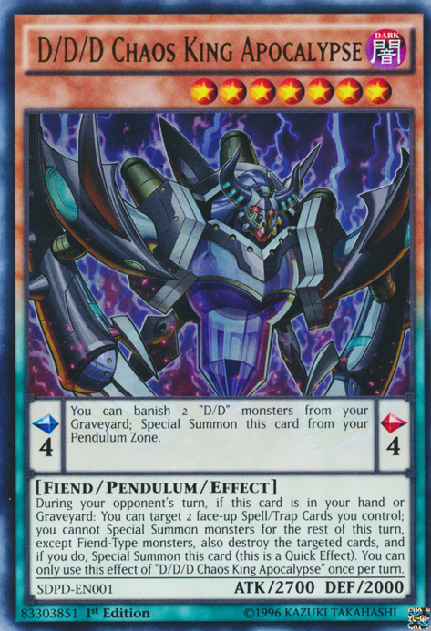 D/D/D Chaos King Apocalypse [SDPD-EN001] Ultra Rare | Good Games Adelaide SA