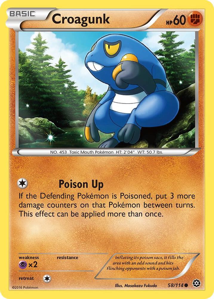 Croagunk 58/114 (XY - Steam Siege)  | Good Games Adelaide SA