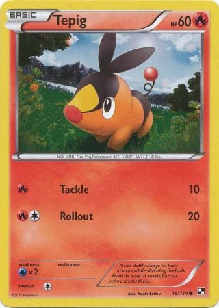 Tepig (15/114) (Cosmos Holo) [Black & White: Base Set] | Good Games Adelaide SA