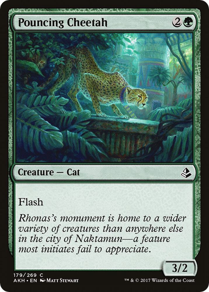 Pouncing Cheetah 179 (Amonkhet)  - Foil | Good Games Adelaide SA