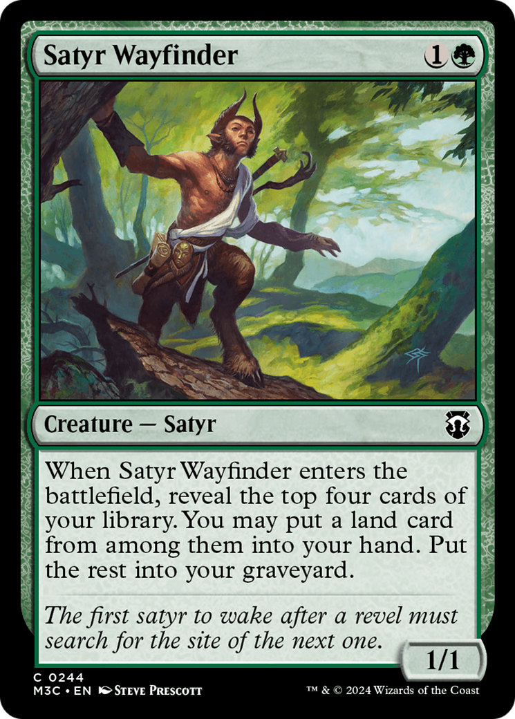 Satyr Wayfinder (Ripple Foil) [Modern Horizons 3 Commander] | Good Games Adelaide SA