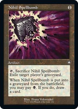 Nihil Spellbomb Retro Frame 152/40 (Commander: The Brothers' War)  | Good Games Adelaide SA