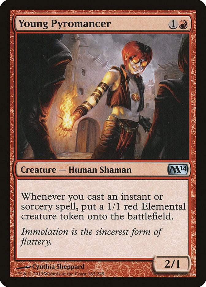 Young Pyromancer 163 (Magic 2014 (M14))  - Foil | Good Games Adelaide SA