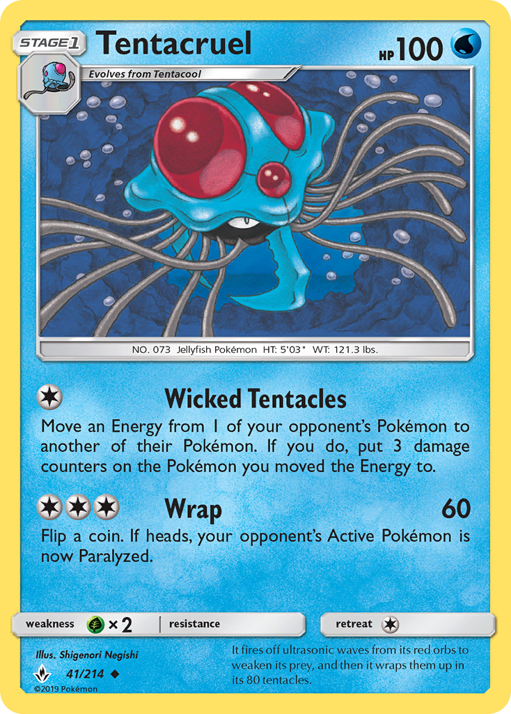 Tentacruel (41/214) [Sun & Moon: Unbroken Bonds] | Good Games Adelaide SA