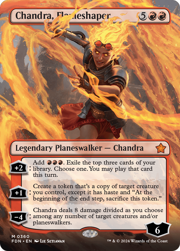 Chandra, Flameshaper (Borderless) [Foundations] | Good Games Adelaide SA