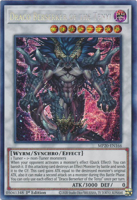 Draco Berserker of the Tenyi [MP20-EN166] Prismatic Secret Rare | Good Games Adelaide SA