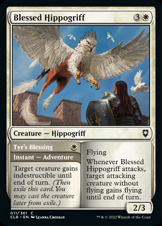 Blessed Hippogriff // Tyr's Blessing [Commander Legends: Battle for Baldur's Gate] | Good Games Adelaide SA