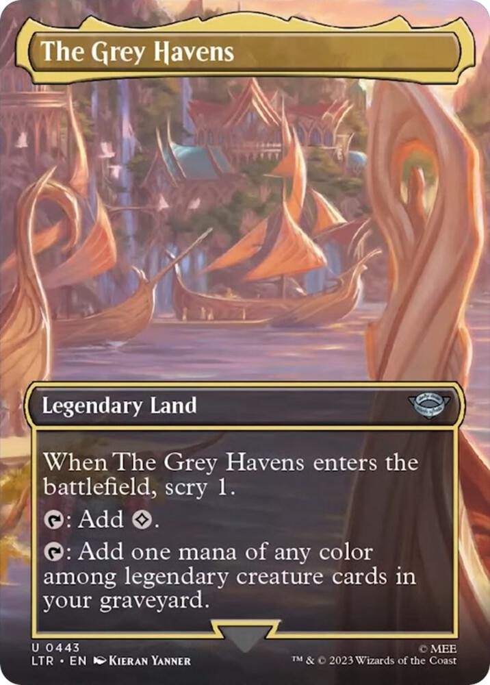 The Grey Havens 443 (Universes Beyond: The Lord of the Rings: Tales of Middle-earth)  - Borderless | Good Games Adelaide SA