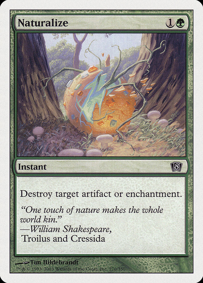 Naturalize (8th Edition) [Oversize Cards] | Good Games Adelaide SA
