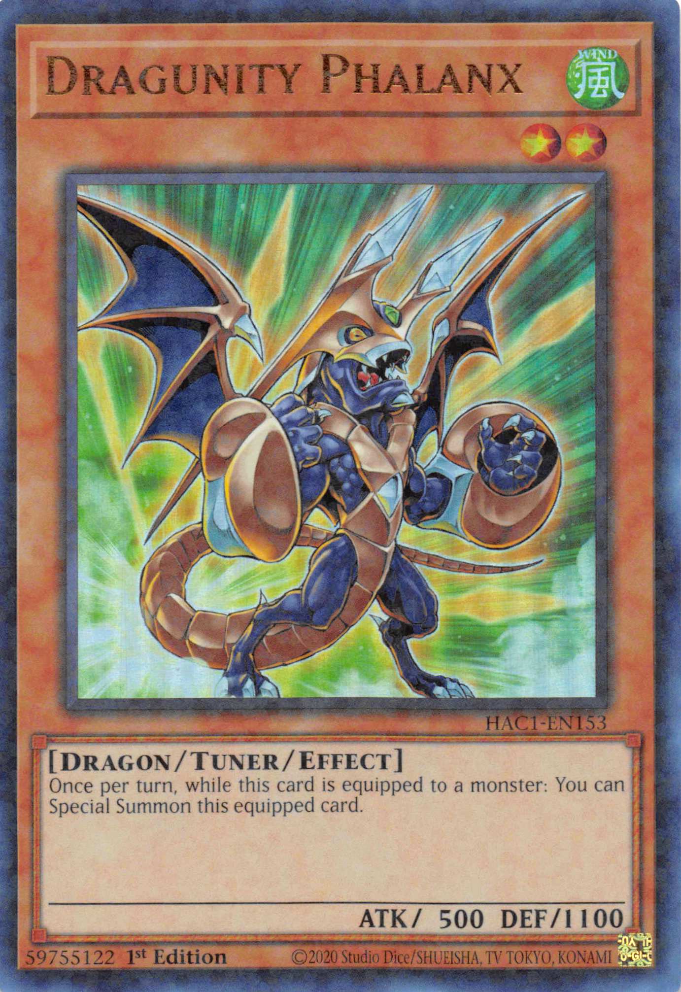 Dragunity Phalanx (Duel Terminal) [HAC1-EN153] Parallel Rare | Good Games Adelaide SA