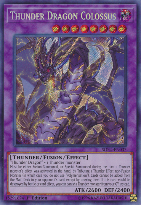 Thunder Dragon Colossus [SOFU-EN037] Secret Rare | Good Games Adelaide SA
