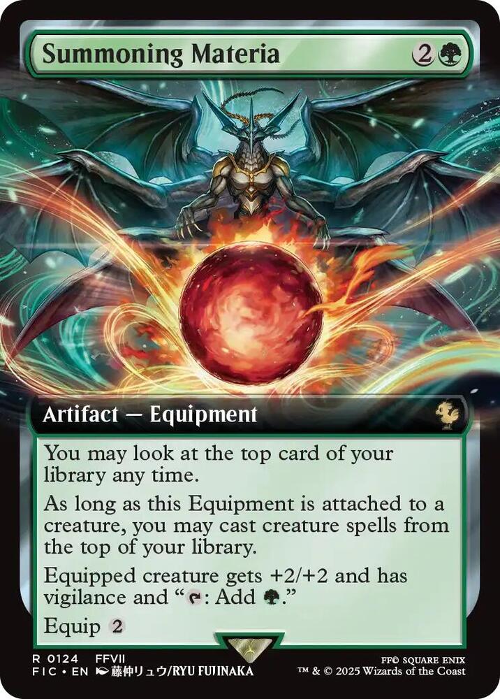 Summoning Materia Extended Art 124 (Commander: FINAL FANTASY)  - Foil | Good Games Adelaide SA