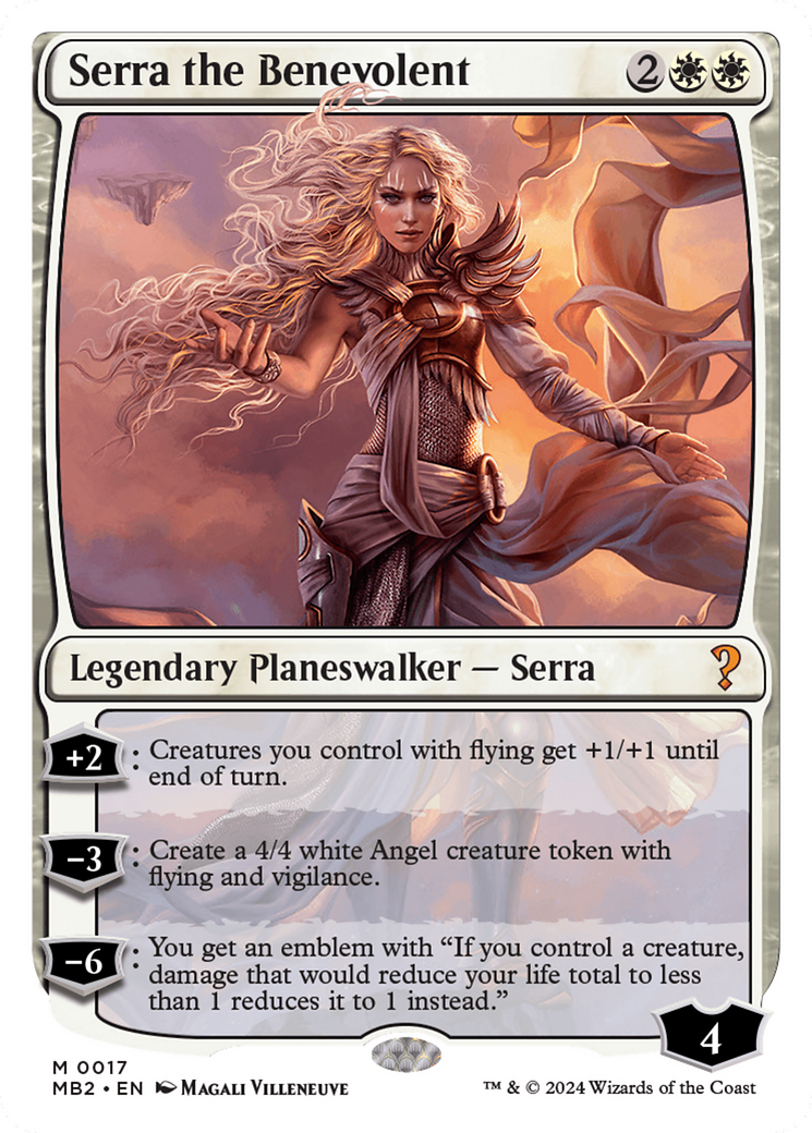 Serra the Benevolent (White Border) [Mystery Booster 2] | Good Games Adelaide SA