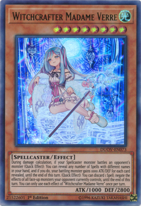 Witchcrafter Madame Verre [DUOV-EN073] Ultra Rare | Good Games Adelaide SA