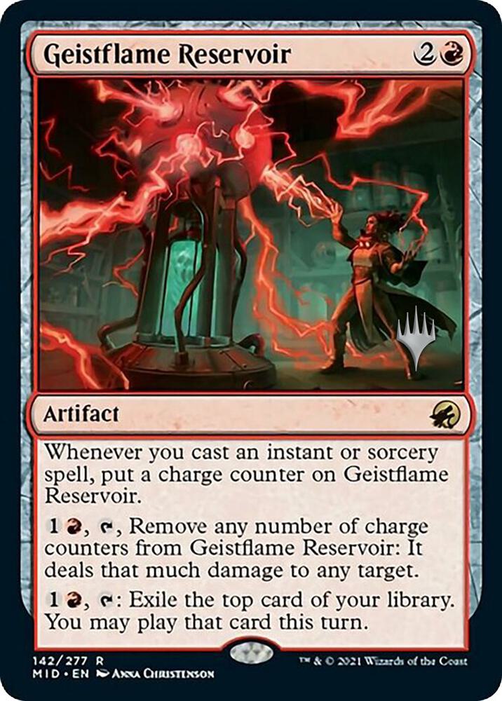 Geistflame Reservoir 142 (Promo Pack: Innistrad: Midnight Hunt)  | Good Games Adelaide SA