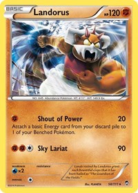 Landorus (58/111) (Theme Deck Exclusive) [XY: Furious Fists] | Good Games Adelaide SA