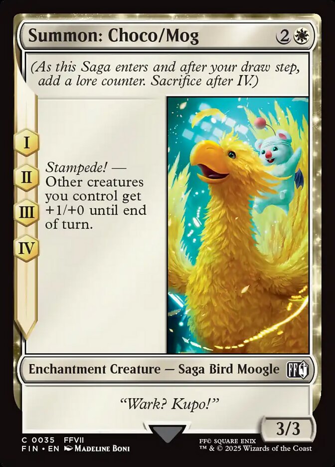Summon: Choco/Mog 35 (FINAL FANTASY)  - Foil | Good Games Adelaide SA
