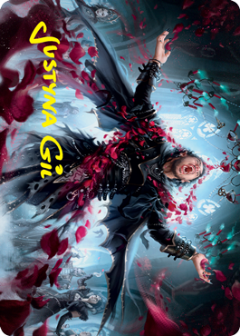 Bloodsoaked Reveler Art Card (Gold-Stamped Signature) [Innistrad: Crimson Vow Art Series] | Good Games Adelaide SA