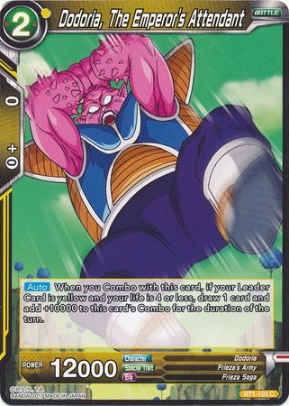 Dodoria, The Emperor's Attendant [BT1-100] | Good Games Adelaide SA